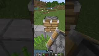 EASIEST SUGAR CANE FARM BEDROCKJAVA minecraft minecraftshorts gaming bedrock [upl. by Nahtal238]