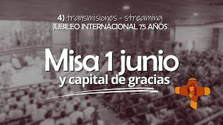 Misa 1 junio y quema capital de gracias  jubileo 31 de mayo [upl. by Birkner]