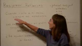 Spanish Reciprocal Reflexive Verbs [upl. by Nedla]