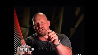 Stone Cold Steve Austin On Vince McMahon Appreciation Night Your A Lying Sack Of Beep Beep [upl. by Rasaec]