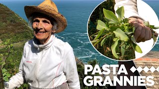 91 year old Mirella makes a wild herb pie from Liguria Pasta Grannies [upl. by Hackett395]