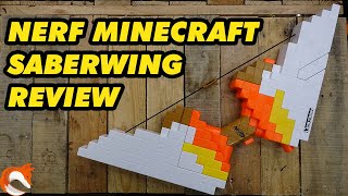 REVIEW Nerf MineCraft SaberWing Bow Its HUGE [upl. by Ecydnarb]