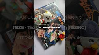 UNBOXING Interasia Fansign Event in Manila  RIIZE 1st Mini Album RIIZING Photobook Version [upl. by Smalley]