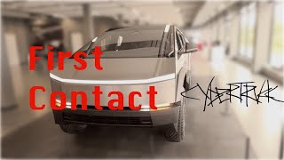 Tesla Cybertruck in Deutschland  First Contact [upl. by Conover]