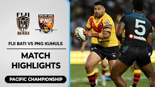 Fiji Bati Vs PNG Kumuls Highlights  Pacific Championships 2024 [upl. by Nnoj973]