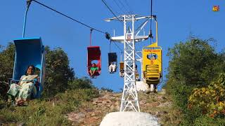 Ropeway in Rajgir hills Bihar  Japanese Peace Stupa [upl. by Mackoff]