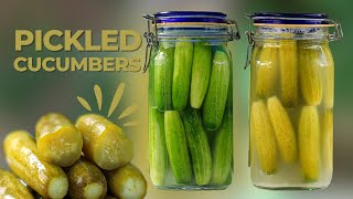 English SUB Fast Pickled Cucumber Recipe  A Quick And Easy Recipe For Pickled Cucumbers [upl. by Avruch]