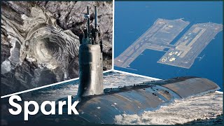 Submarines Mines and Airports 3 Huge Engineering Triumphs  Super Structures  Spark [upl. by Anauqahs]