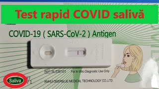 Test Rapid COVID Saliva [upl. by Earesed]