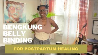 Bengkung Belly Binding for Postpartum Healing HOW TO WRAP YOURSELF [upl. by Niloc]