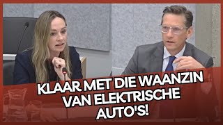 Eerdmans JA21 pakt D66er aan Klaar met de WAANZIN van Elektrische autos [upl. by Kcolttam]