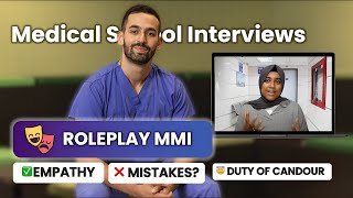 Roleplay MMI  Medical School Interviews  The Aspiring Medics [upl. by Tarazi491]