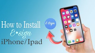 How to Install Esign In IOS  Install IPA Files on iOS  No Computer  No Revok applejr3645 [upl. by Dinin780]