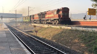 COCANADA AC SF EXPRESS  12775  KAKINADA TOWN  LINGAMPALLY  KZJ WDM3A’s  INDIAN RAILWAYS [upl. by Anahtor]