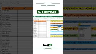 excel SOLDAN Formülü İle Baştan İstediğiniz Sayıda Karakter Getir shorts [upl. by Giannini104]