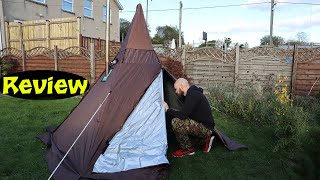 Latourreg Tipi Hot Tent Setup Overview amp Review [upl. by Sida]