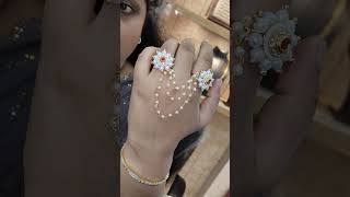 Shree Mahalakshmi 1gm gold ampart jewellery handmade ring with chainhathfulmumbaifashionhub [upl. by Sezen]