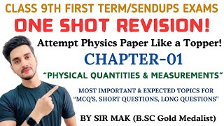 Class 9th One Shot Revision  Physical Quantities amp Measurements  Federal Board  APS  Fazaia [upl. by Nawud669]