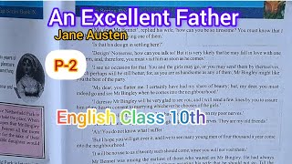 An Excellent Father  Jane Austan Lesson No2  10th Class English TulipSeriesjkboseNCERTCBSE [upl. by Sander364]