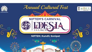 Watch LIVE NIFTEM’s annual fest ‘EDESIA’ [upl. by Rouvin]