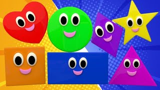 We are Shapes SongThe Shapes RhymesKids Nursery RhymesLearn Shapes Names shapes clkids 2dshape [upl. by Iolenta]