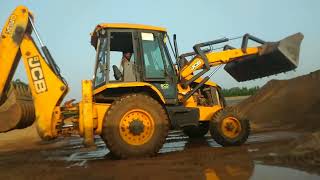 Eco Xpert Again JCB 3DX Backhone Loader And Dump filling in Level Video [upl. by Nigam]