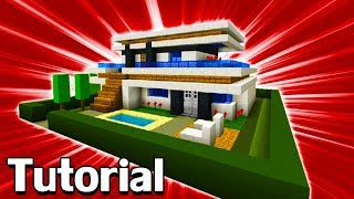 Minecraft Tutorial How To Make A Modern House 10 [upl. by Ilona315]