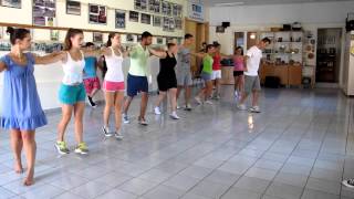 Corfu dancers rehearse the Zorba dance in Sinies [upl. by Enneyehs530]