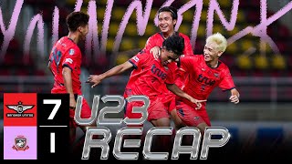 True Match Recap U23  True Bangkok United 71 Suphanburi FC [upl. by Hattie]