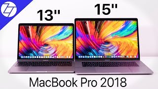 MacBook Pro 13 vs 15 2018  FULL Comparison [upl. by Kordula]