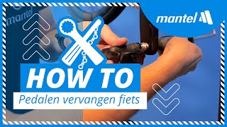 RACEFIETS PEDALEN VERVANGEN Mantel Howto [upl. by Arita]