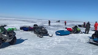 Lake Erie ice dangers in full view Sunday [upl. by Jovitta5]