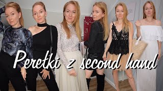 💎 PEREŁKI ZA GROSZE 💰  🛒 HAUL Z SECOND HANDU  MIERZYMY UBRANIA Z LUMPEKSU 👗 [upl. by Jonette143]