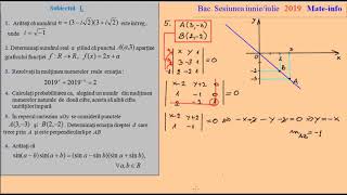 Bacalaureat 2019 Matematica Informatica sesiunea iulie [upl. by Eidassac575]