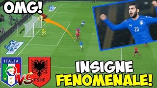 GOL INFAME INSIGNE IN EXTREMIS ITALIAALBANIA PES 2017 ITA [upl. by Elkin]