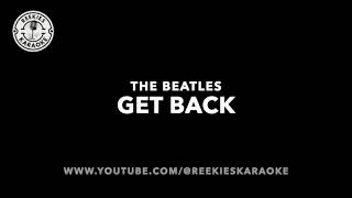 The Beatles  Get Back  Karaoke [upl. by Venator487]