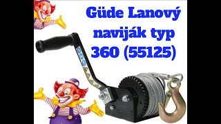 Güde 55125 lanový naviják typ 360 kg [upl. by Elatnahc]