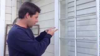 How to repair a broken window in an aluminum frame  Part 1 [upl. by Bibah558]