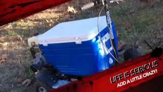 Crazy Coolers  All Terrain Motorized Cooler for Extreme Fun [upl. by Hanad]