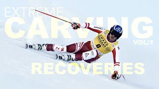 Extreme ski race carving recoveries  how they do it [upl. by Ravert]