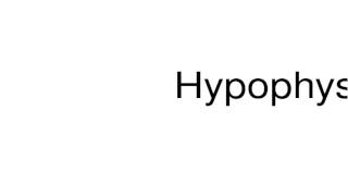 How to pronounce Hypophysis [upl. by Simonne561]