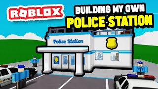 Building a POLICE STATION in Police Tycoon Roblox [upl. by Yhtac]