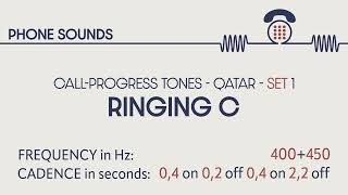 Ringing  Ringback tone C Qatar Callprogress tones Phone sounds Sound effects SFX [upl. by Eidnas]