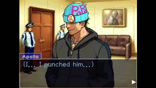 flash apollo justice punches phoenix wright [upl. by Itsuj]