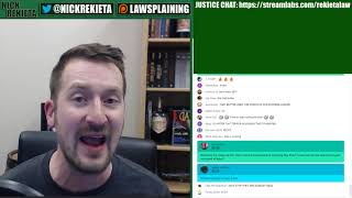 Nick Rekieta RANT on Ron Toye  Stream Highlight KickVic IStandWithVic [upl. by Gweneth]