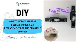 HOW TO MODIFY STEGBAR ROLLERS TO USE AS A REPLACEMENT FOR THE OLD STYLE SKU 6070 [upl. by Gnouv567]