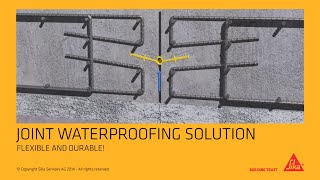 Sika® Waterbar  waterstops for joint sealing [upl. by Aserahs]