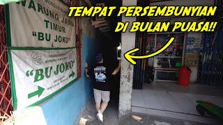 WARUNG TERSEMBUNYI DI GANG SEMPIT SAMPE BANYAK YANG NGUMPET PAS BULAN PUASA [upl. by Laeahcim]