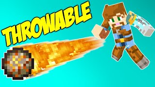 Learn how to create a THROWABLE FIREBALL in Minecraft [upl. by Nylloh913]