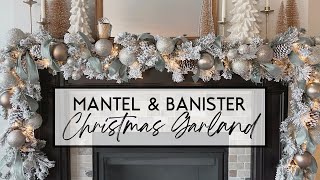 DIY Christmas Mantel Garland [upl. by Imalda]